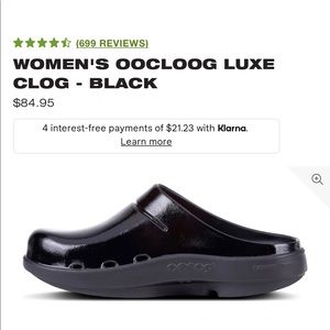 Oofos slip on luxe clogs - womenswear size 8/9